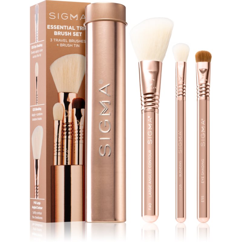 

Sigma Beauty Rendezvous Essential Trio Brush Set набір пензликів у футлярі