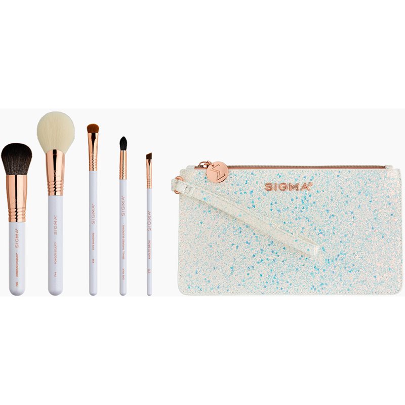 Sigma Beauty Brush Set Holiday Glam Reise-Pinselset mit Täschchen