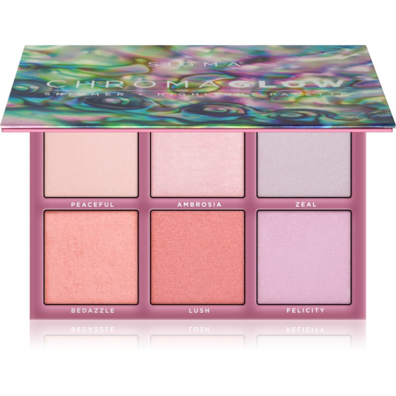 

Sigma Beauty Chroma Glow палетка хайлайтерів
