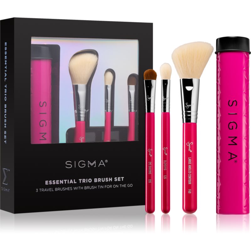 

Sigma Beauty Essential Trio Brush Set набір пензликів у футлярі