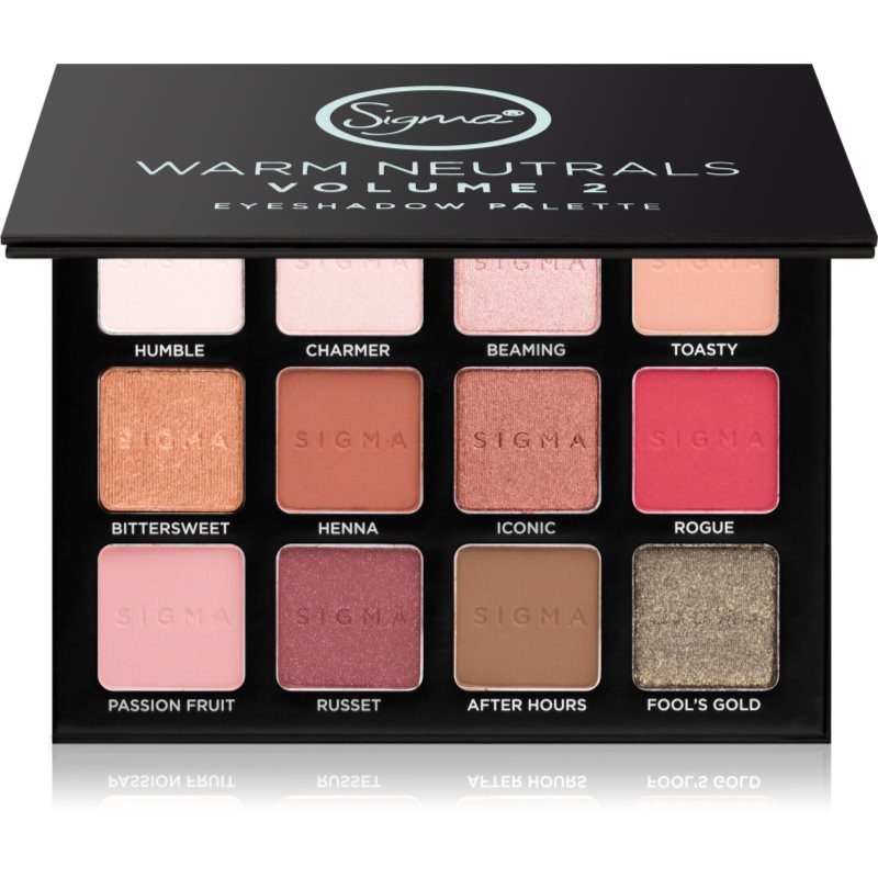 

Sigma Beauty Warm Neutrals палітра тіней