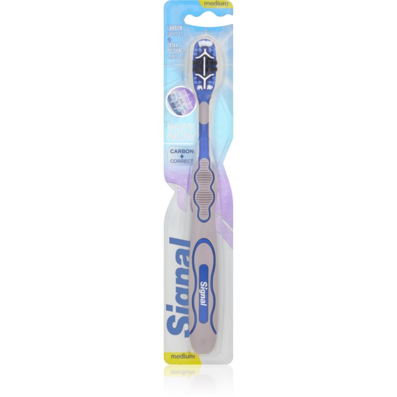 

Signal White Now Carbon + Correct зубна щітка середньої жорсткості