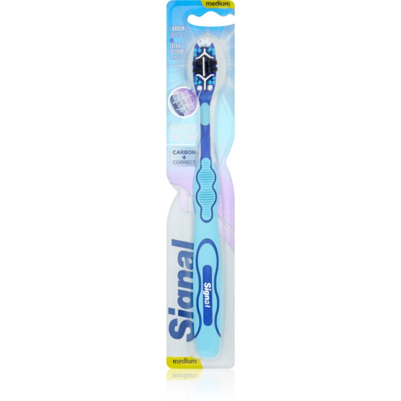 

Signal White Now Carbon + Correct зубна щітка середньої жорсткості