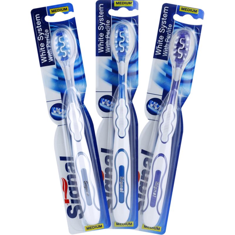 Signal White System Toothbrush Medium 1 Pc