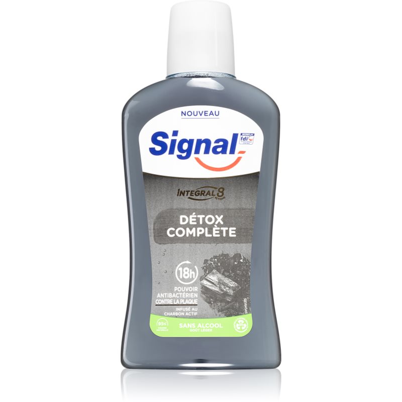 Signal Natural Elements Charcoal ústní voda s aktivním uhlím 500 ml