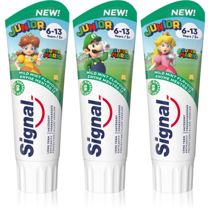 Signal Junior Kinderzahnpasta 6 - 13 - Super Mario 75 ml
