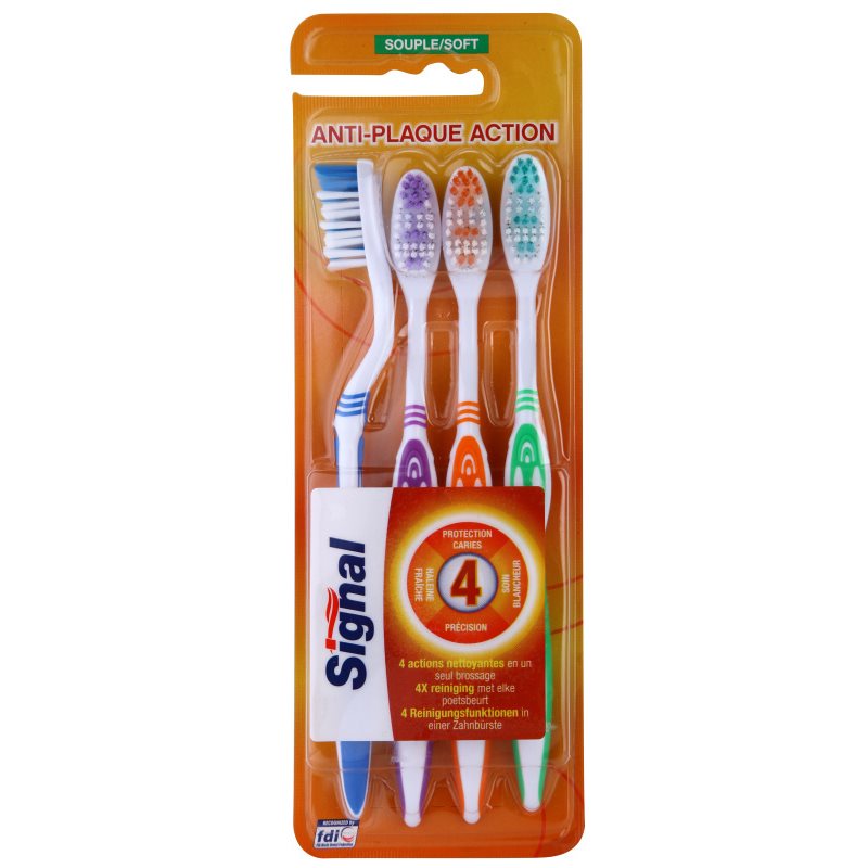 

Signal Anti-Plaque Action зубні щіточки soft