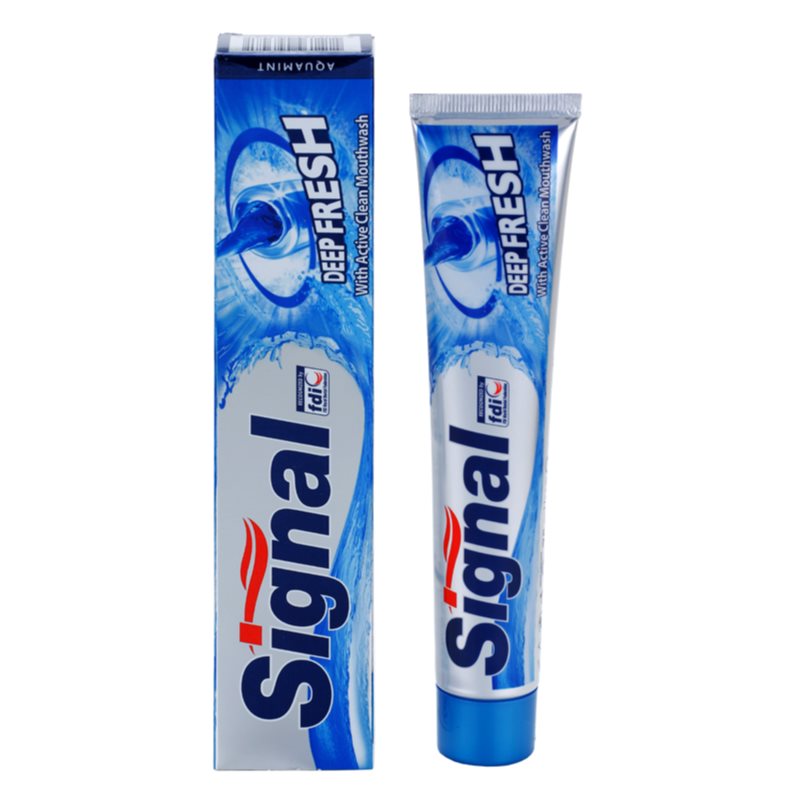 Signal Deep Fresh зубна паста для свіжого подиху присмак Aqua Mint 75 мл