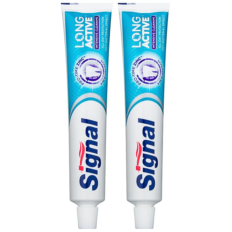

Signal Long Active Intensive Cleaning зубна паста з мікрогранулами для ретельного чищення зубів дуо