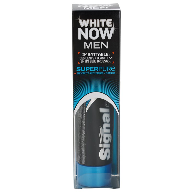 

Signal White Now Men Super Pure чоловіча зубна паста з відбілюючим ефектом