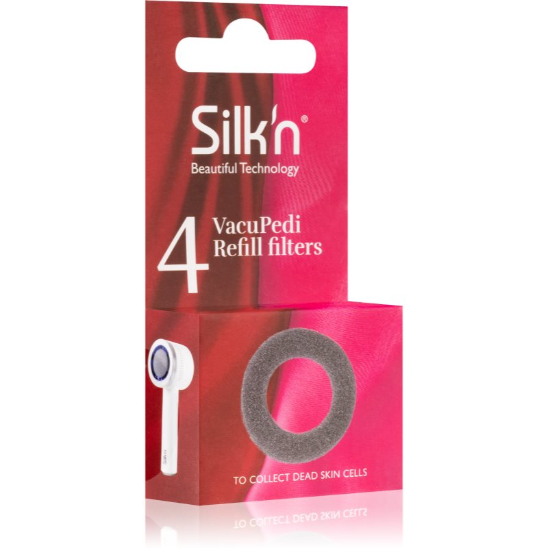 Silk'n VacuPedi Refill Filters filtry wymienne do elektrycznych pilników do stóp 4 szt.