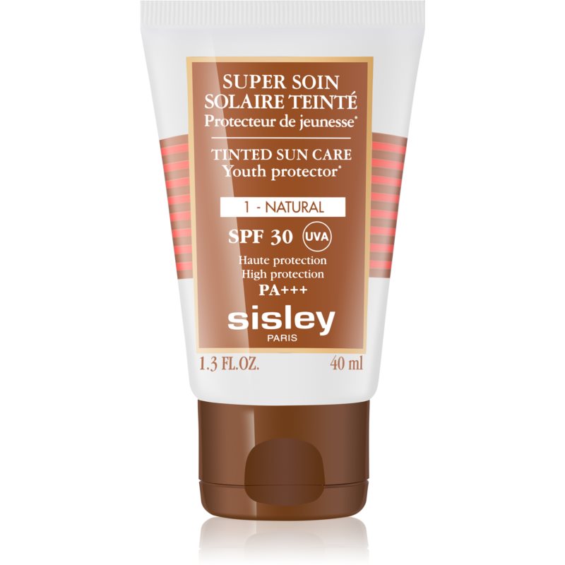 Sisley Super Soin Solaire Teinté сонцезахисний тонуючий крем для шкіри обличчя SPF 30 відтінок 1 Natural 40 мл