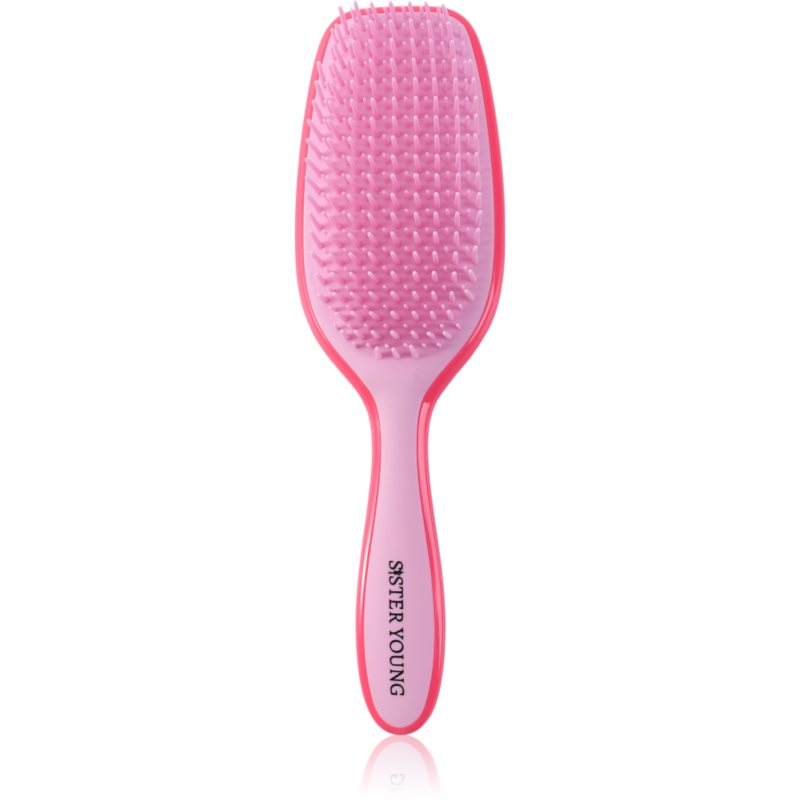 Sister Young Ayla flat brush for hair Pink 1 pc