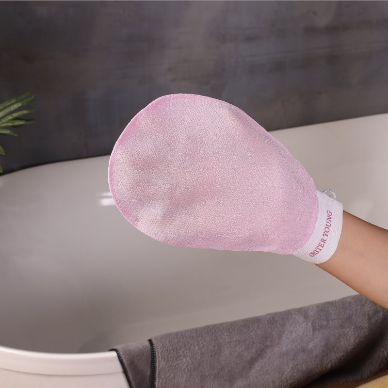 Sister Young NOVA Exfoliating Glove Peelinghadschuh für den Körper Pink 1 KAP (Bild 3)