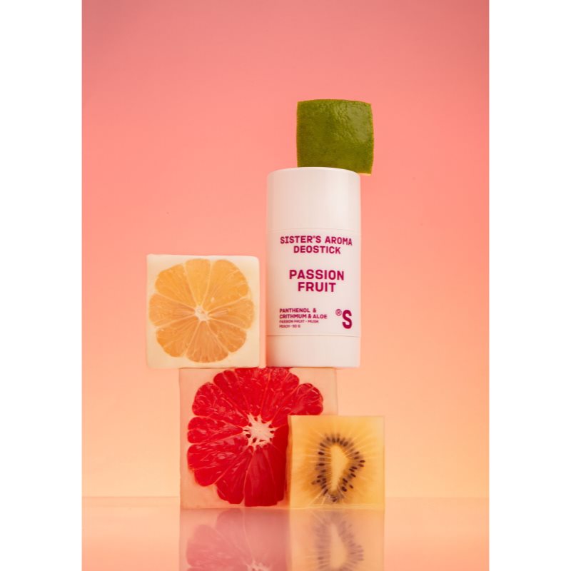 Sister's Aroma Passion Fruit Deostick tuhý dezodorant proti zápachu a poteniu 50 g (obrázok 3)