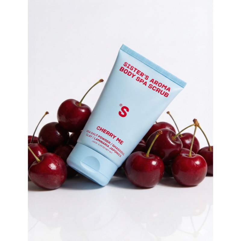 Sister's Aroma Body Spa Scrub Cherry Me telový peeling 150 g (obrázok 3)