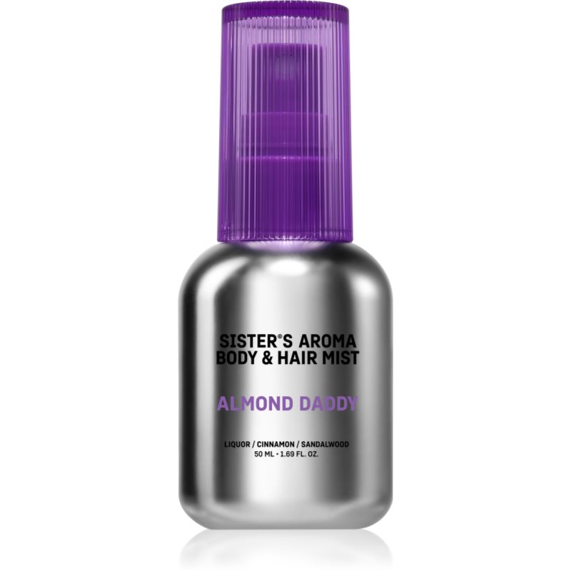 Sister's Aroma Almond Daddy Body & Hair Mist parfumovaná hmla na telo a vlasy pre ženy 50 ml