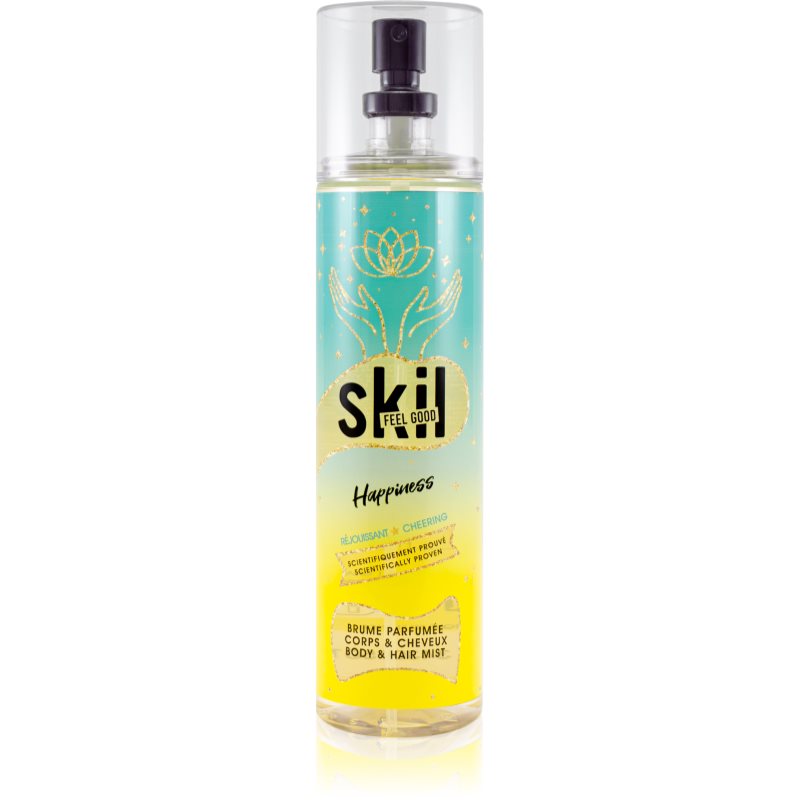 Skil Feel Good Happiness virkistävä suihke hiuksiin ja vartalolle naisille 250 ml