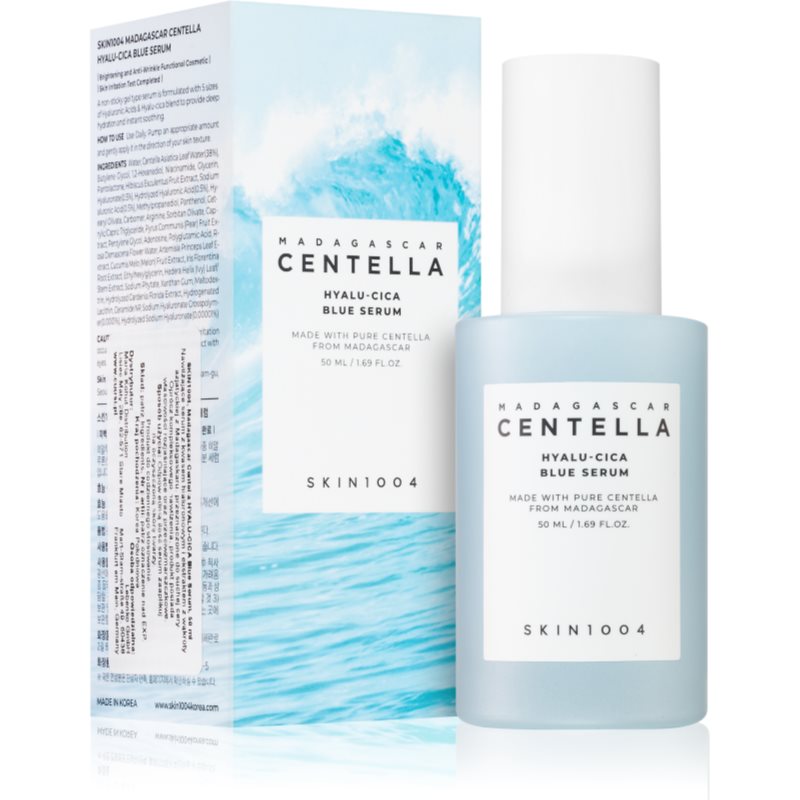SKIN1004 Madagascar Centella Hyalu-Cica Blue Serum intensives, hydratisierendes Serum zur Beruhigung und Stärkung empfin...