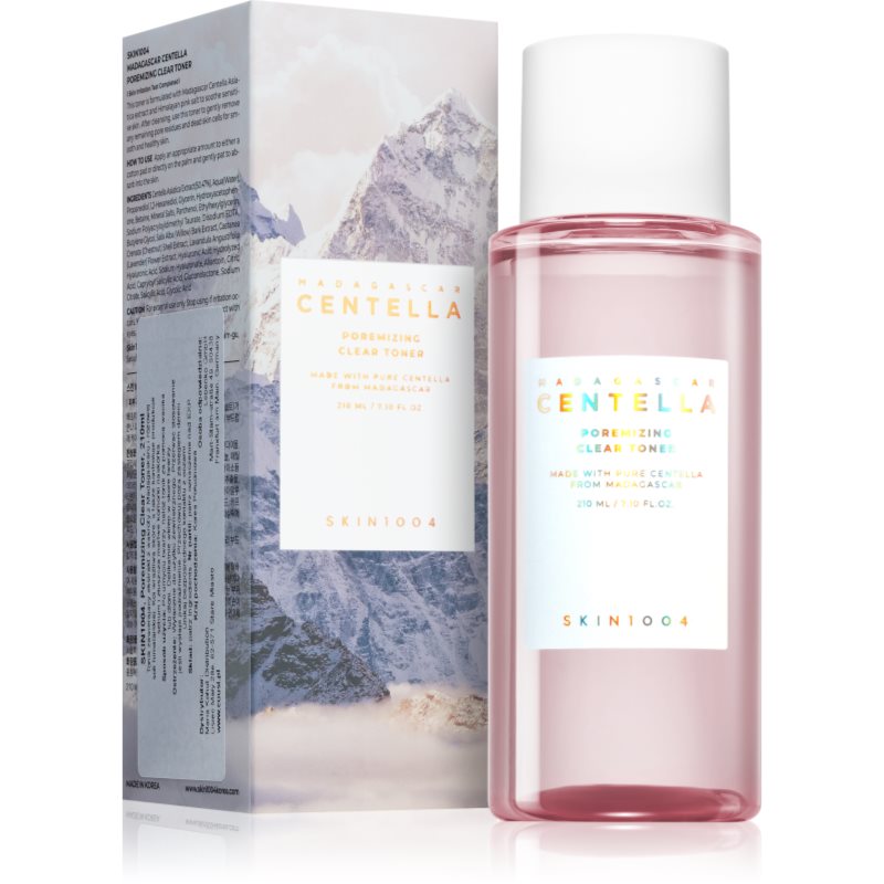 SKIN1004 Madagascar Centella Poremizing Clear Toner sanftes Peeling-Tonikum strafft die Haut und verfeinert Poren 210 ml