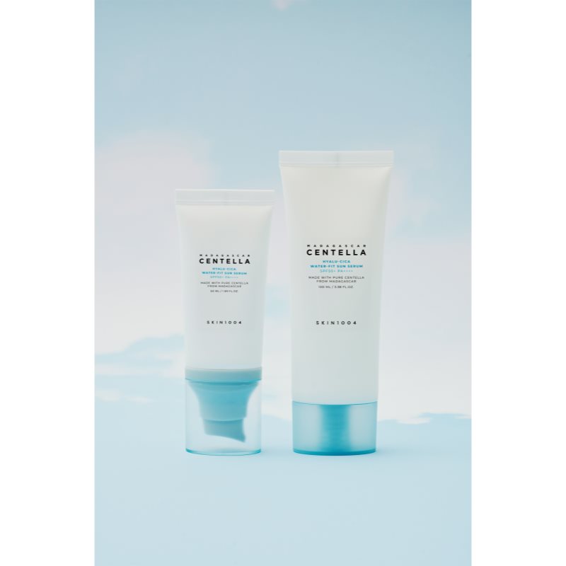 SKIN1004 Madagascar Centella Hyalu-Cica Water-Fit Sun Serum ochranné sérum s hydratačním účinkem SPF 50+ 50 ml (obrázek 10)