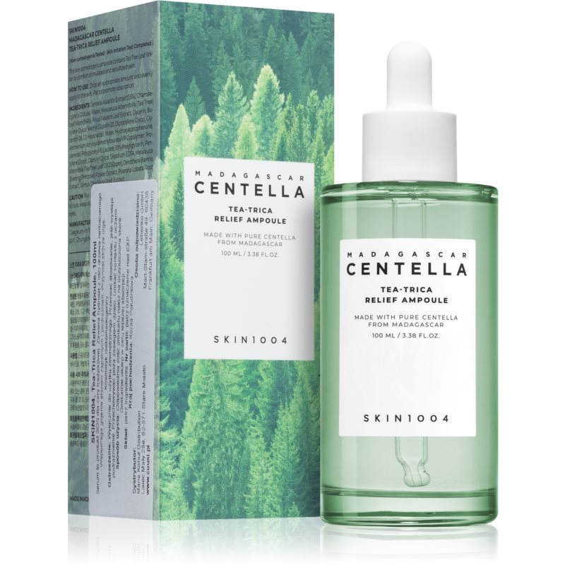SKIN1004 Madagascar Centella Tea-Trica Relief Ampoule Soothing Face Serum For Problem Skin, Acne 100 Ml