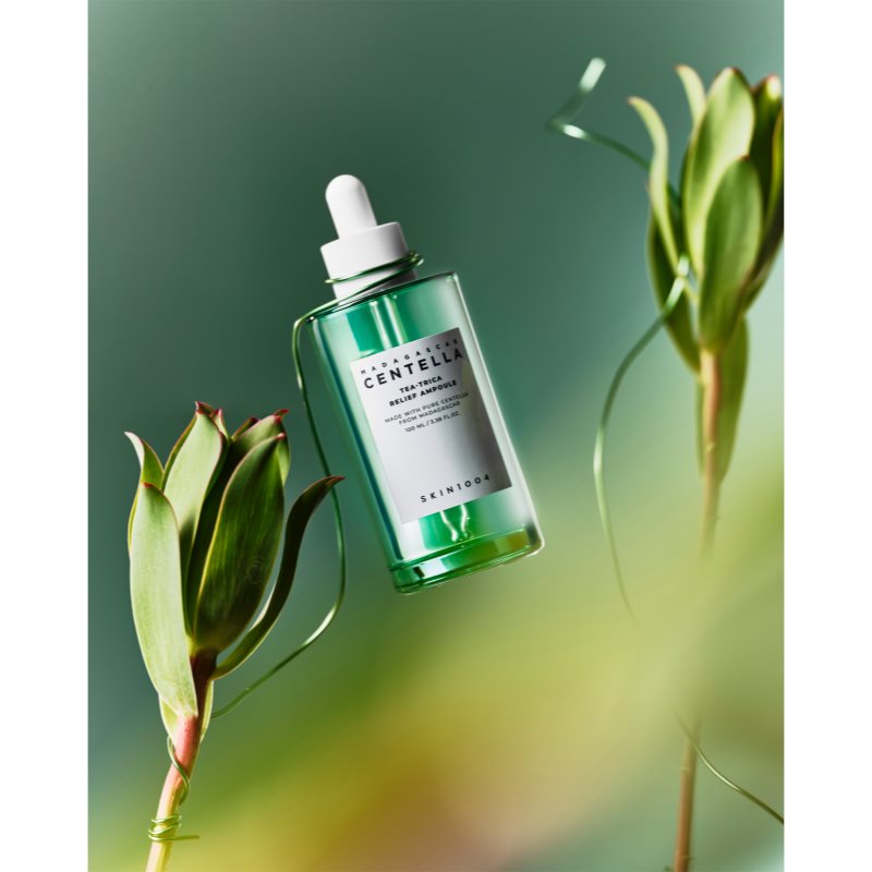 SKIN1004 Madagascar Centella Tea-Trica Relief Ampoule zklidňující pleťové sérum pro problematickou pleť, akné 100 ml (obrázek 4)
