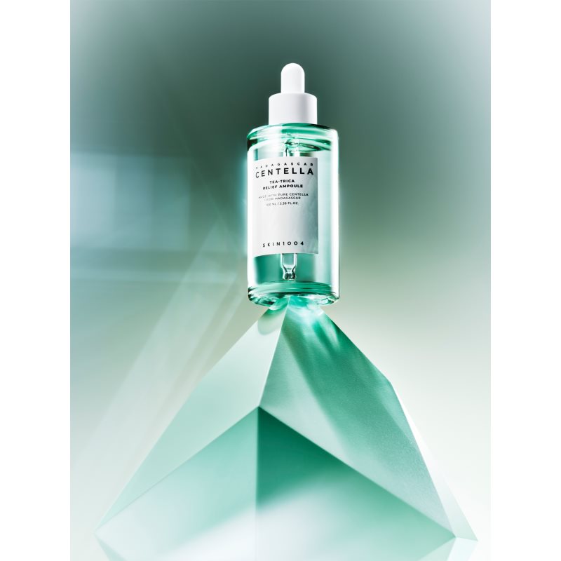 SKIN1004 Madagascar Centella Tea-Trica Relief Ampoule zklidňující pleťové sérum pro problematickou pleť, akné 100 ml (obrázek 5)