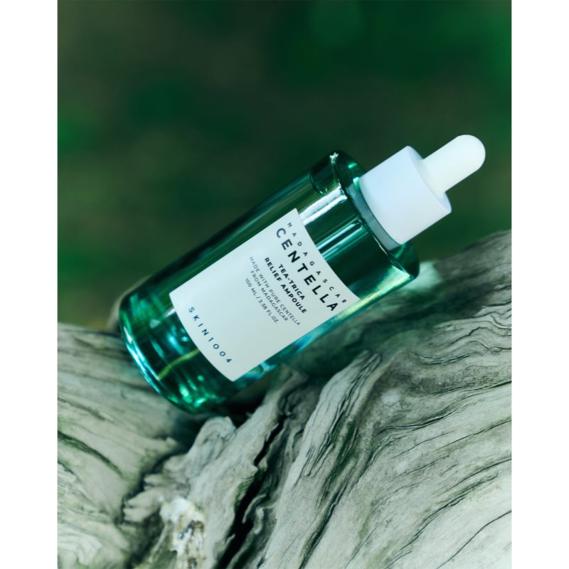 SKIN1004 Madagascar Centella Tea-Trica Relief Ampoule zklidňující pleťové sérum pro problematickou pleť, akné 100 ml (obrázek 9)