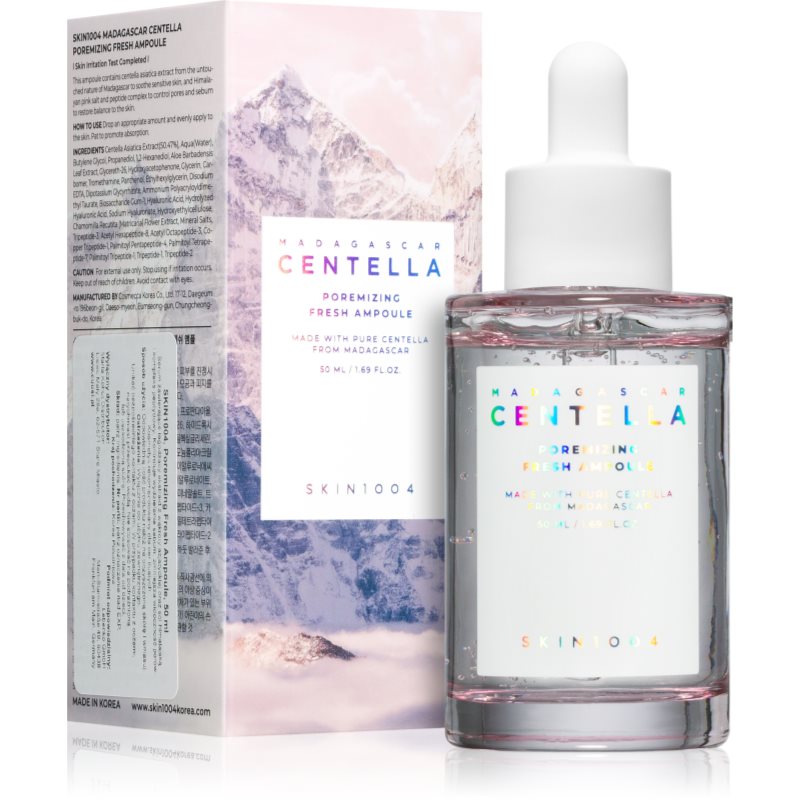 SKIN1004 Madagascar Centella Poremizing Fresh Ampoule Entgiftendes Gesichtsserum strafft die Haut und verfeinert Poren 5...
