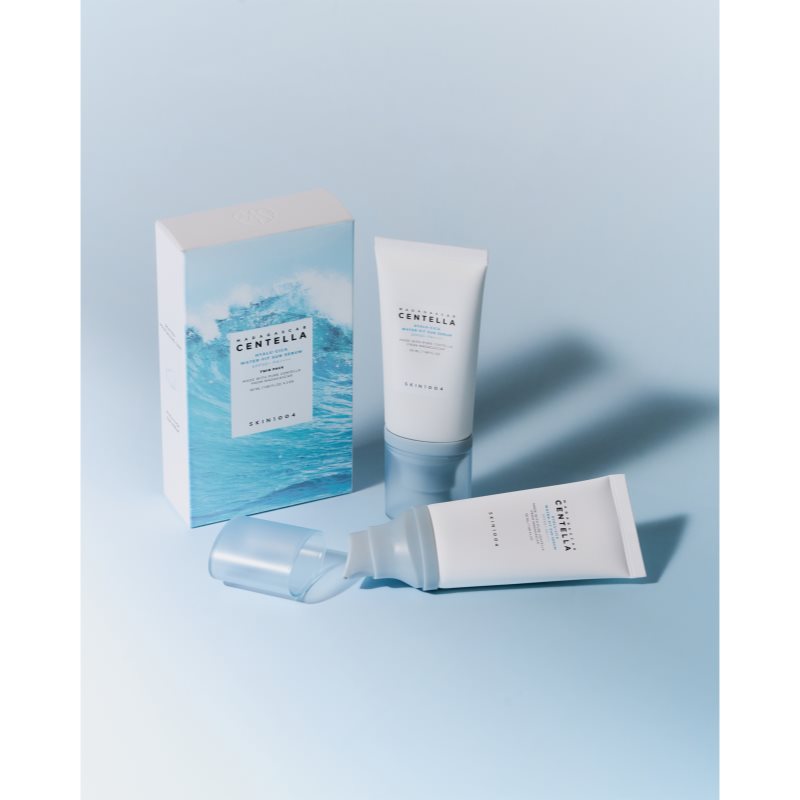 SKIN1004 Madagascar Centella Hyalu-Cica Water-Fit Sun Serum Twin Pack ochranné sérum s hydratačním účinkem DUO BALENÍ (obrázek 7)