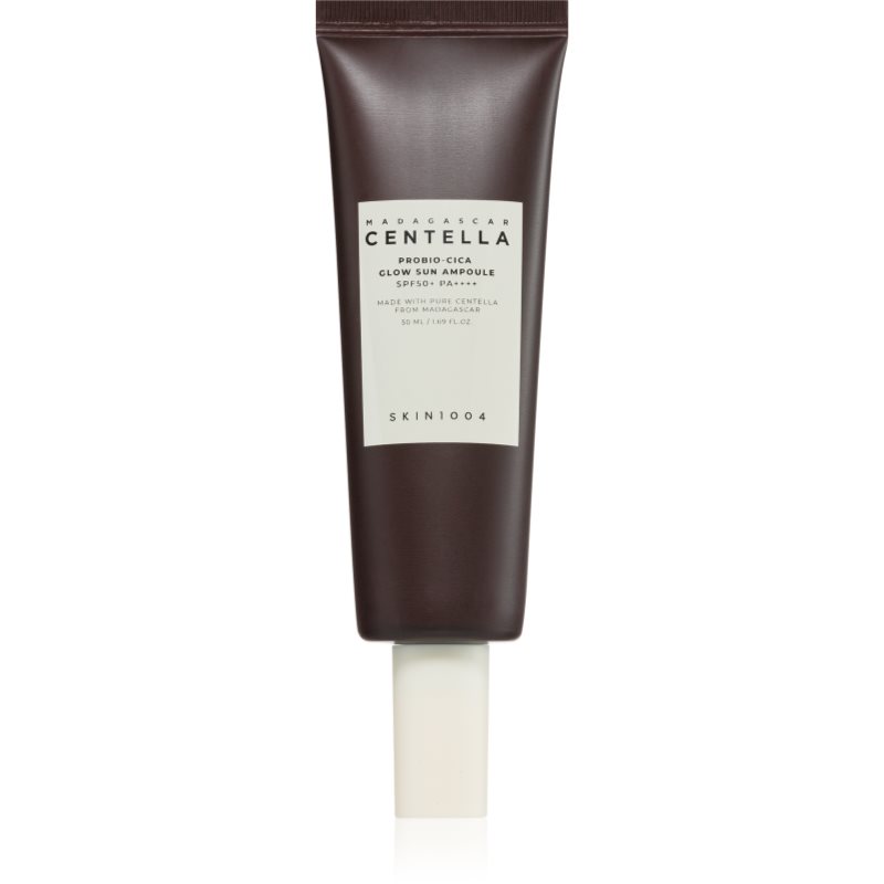 SKIN1004 Madagascar Centella Probio-Cica Glow Sun Ampoule ochranné sérum pro obnovu kožní bariéry SPF 50+ 50 ml