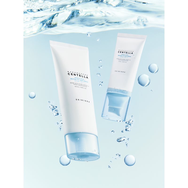 SKIN1004 Madagascar Centella Hyalu-Cica Water-Fit Sun Serum ochranné sérum s hydratačným účinkom SPF 50+ 100 ml (obrázok 6)