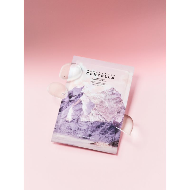 SKIN1004 Madagascar Centella Poremizing Clarifying Mask plátýnková maska pro vyhlazení pleti a minimalizaci pórů 23 ml (obrázek 3)