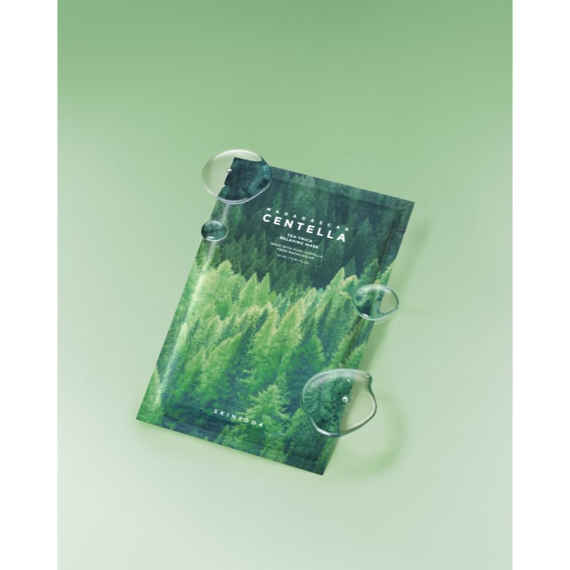 SKIN1004 Madagascar Centella Tea-Trica Relaxing Mask plátýnková maska pro zklidnění pleti 23 ml (obrázek 3)