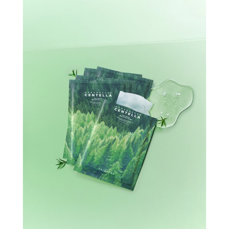 SKIN1004 Madagascar Centella Tea-Trica Relaxing Mask plátýnková maska pro zklidnění pleti 23 ml (obrázek 5)