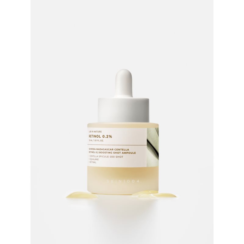 SKIN1004 Lab In Nature Retinol 0.2% Boosting Shot Ampoule regeneračné sérum proti vráskam zvyšujúci elasticitu pleti 30 ml (obrázok 3)