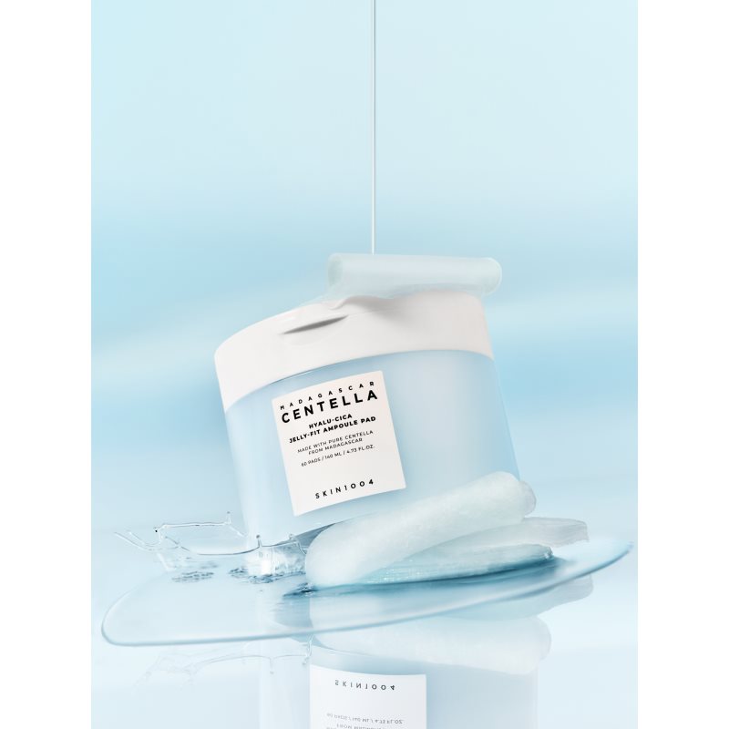 SKIN1004 Madagascar Centella Hyalu-Cica Jelly-Fit Ampoule Pad tonizačné vankúšiky pre dehydratovanú suchú pleť 60 ks (obrázok 5)