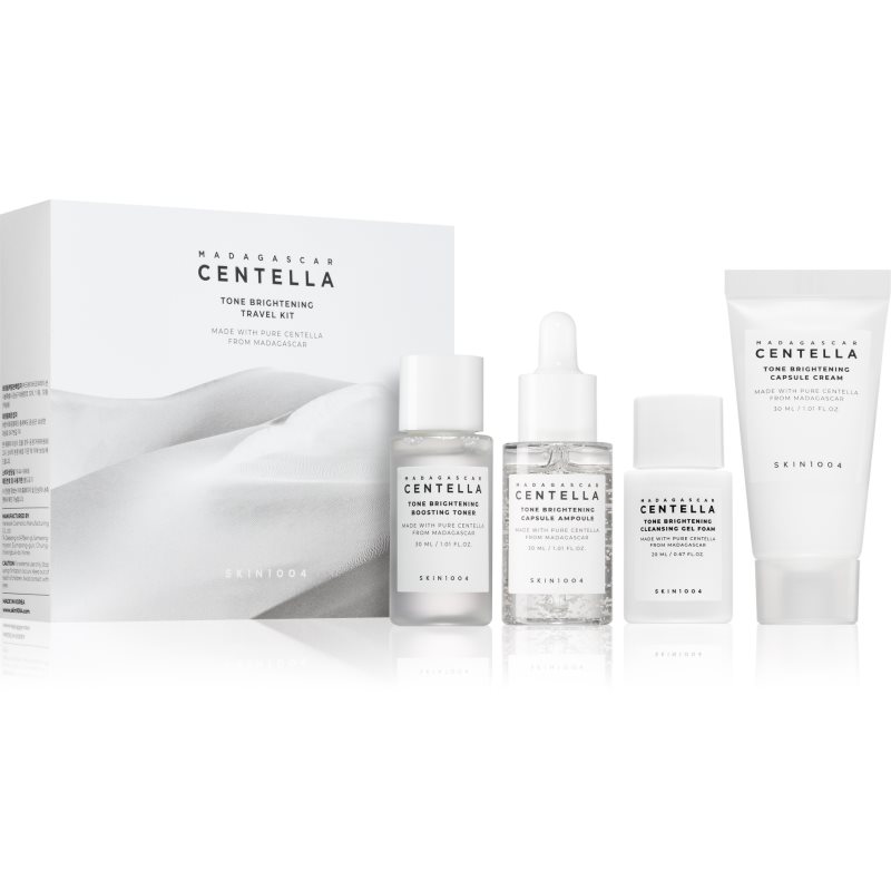 SKIN1004 Madagascar Centella Tone Brightening Travel Kit travel set with a brightening effect