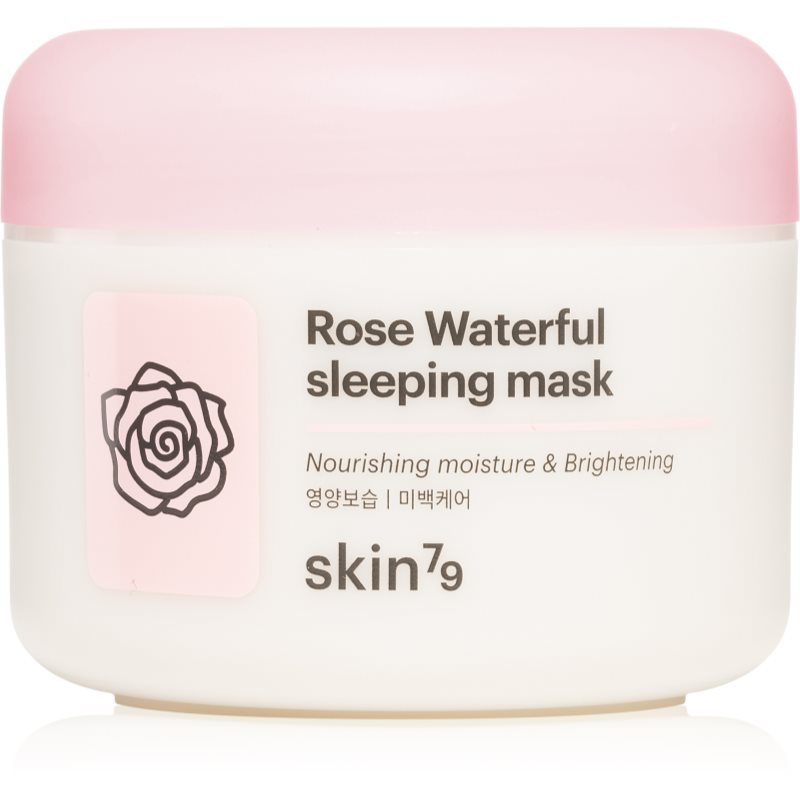 Skin79 Rose Waterfull feuchtigkeitsspendende Maske für die Nacht mit Rosenwasser 100 ml
