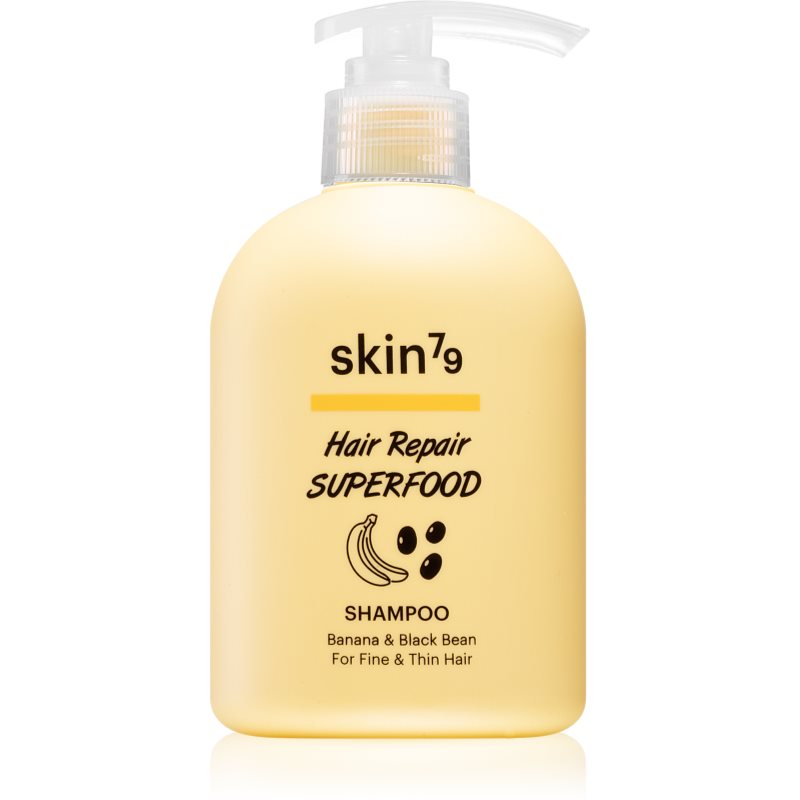 Skin79 Hair Repair Superfood Banana & Black Bean šampūnas ploniems ir retėjantiems plaukams 230 ml