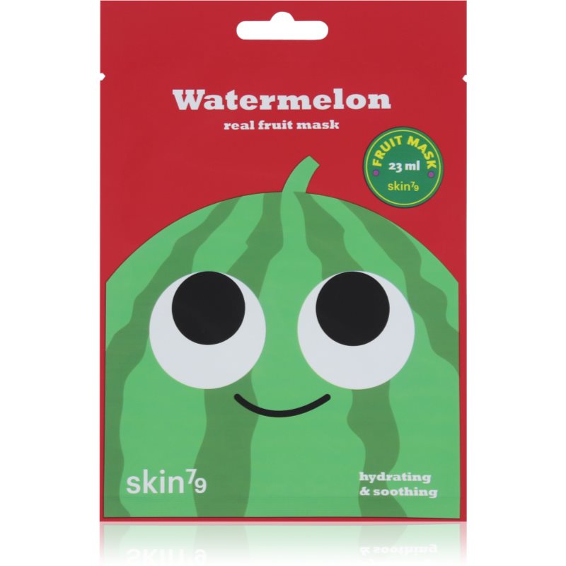 Skin79 Real Fruit Watermelon plátenná maska s upokojujúcim účinkom 23 ml