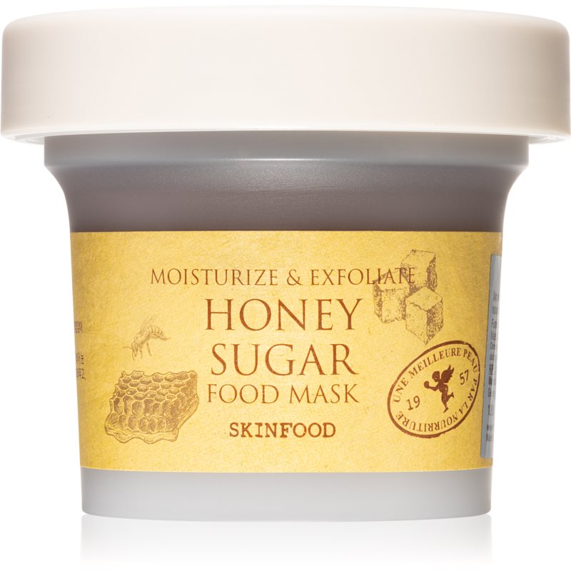 Skinfood Food Mask Honey Sugar exfoliačná čistiaca pleťová maska s hydratačným účinkom 120 g