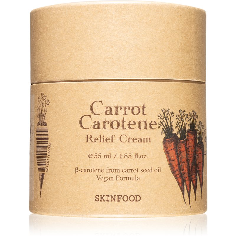 Skinfood Carrot Carotene lengvos tekstūros kremas jautriai odai raminti ir stiprinti 55 ml