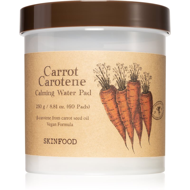 Skinfood Carrot Carotene Vatos diskeliai raminamojo poveikio 60 vnt.