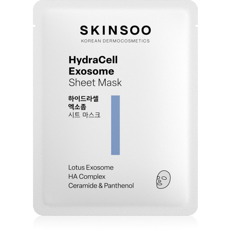 SKINSOO HydraCell Exosome Sheet Mask Feuchtigkeitsspendende Tuchmaske 22 g