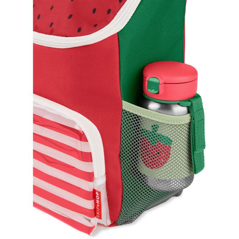 Skip Hop Spark Style Straw Bottle пляшка для води з неіржавної сталі з трубочкою Strawberry 12 M+ 350 мл