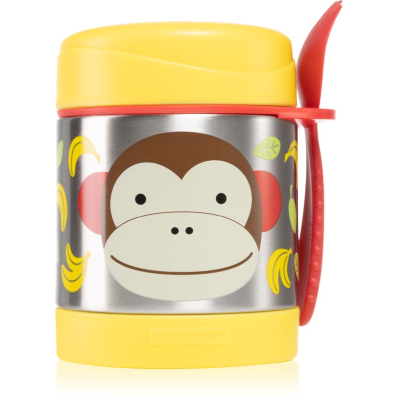 Skip Hop Zoo Monkey termosas su šaukštu 12m+ 325 ml