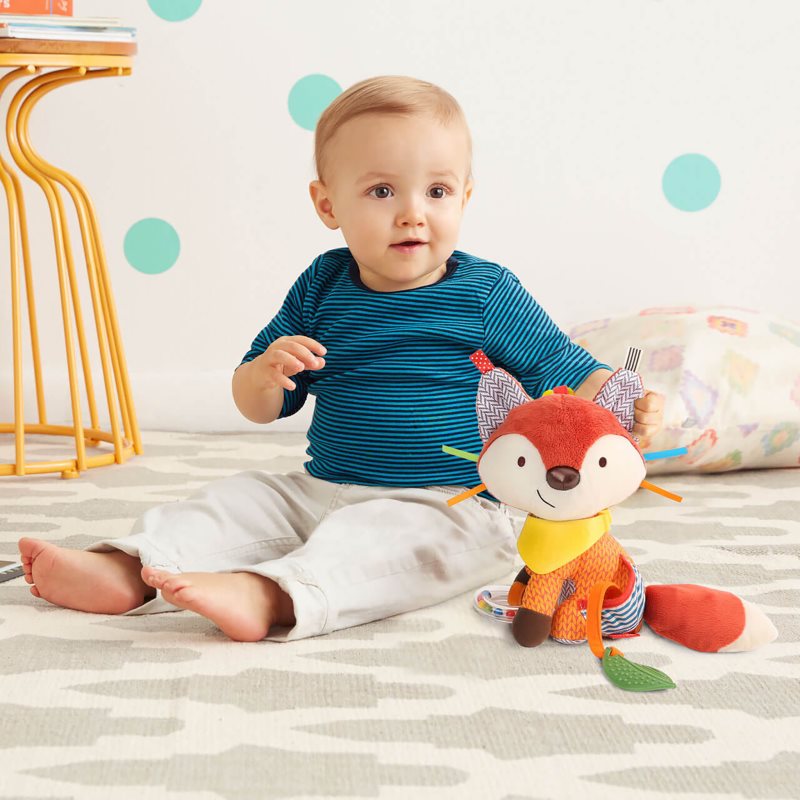 Skip Hop Bandana Buddies Fox Activity Spielzeug mit Beißring für Kinder ab der Geburt 0m+ 1 St. (Bild 3)