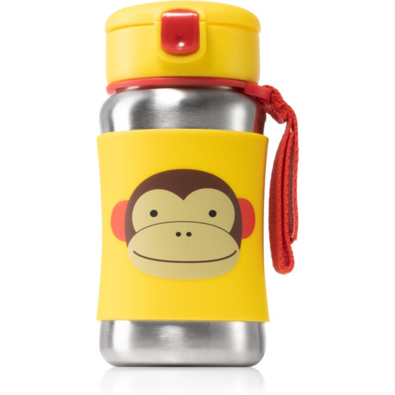 Skip Hop Zoo Monkey vandens buteliukas su šiaudeliu 12m+